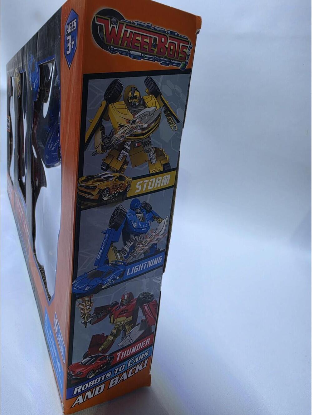 WheelBots Transforming Robots to Cars 3-Pack Set Thunder Storm Lightning Age 3+ - Picture 5 of 9
